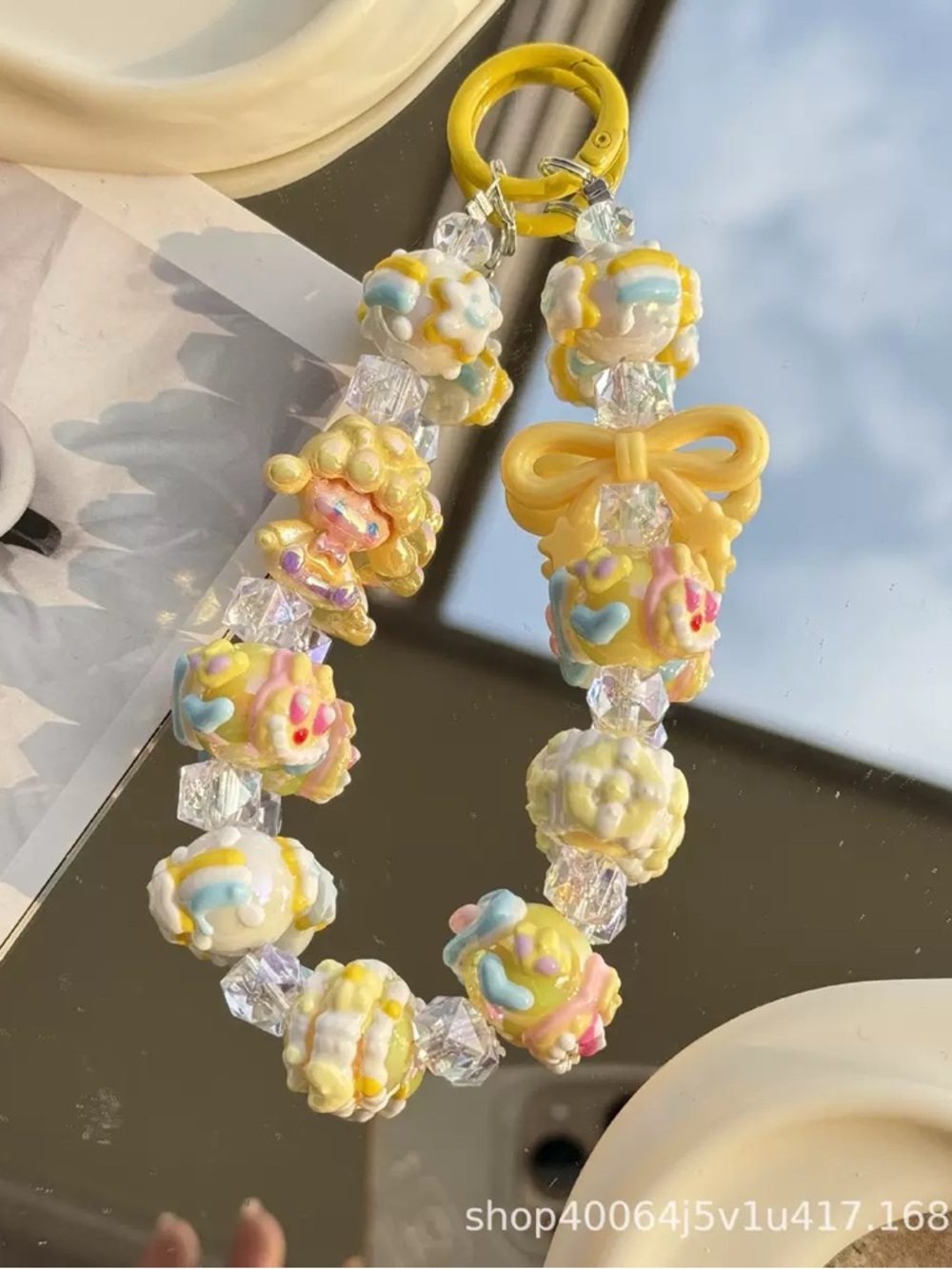 Popmart Skullpanda Multicolor Beaded Key Chain& Phone Chain - Picture 7 of 10